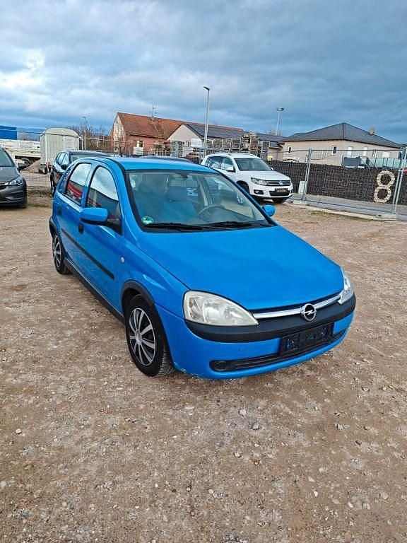 Blau Gebraucht 2002 Opel Corsa Limousine | 666 € (Superpreis) - Bild 1/4