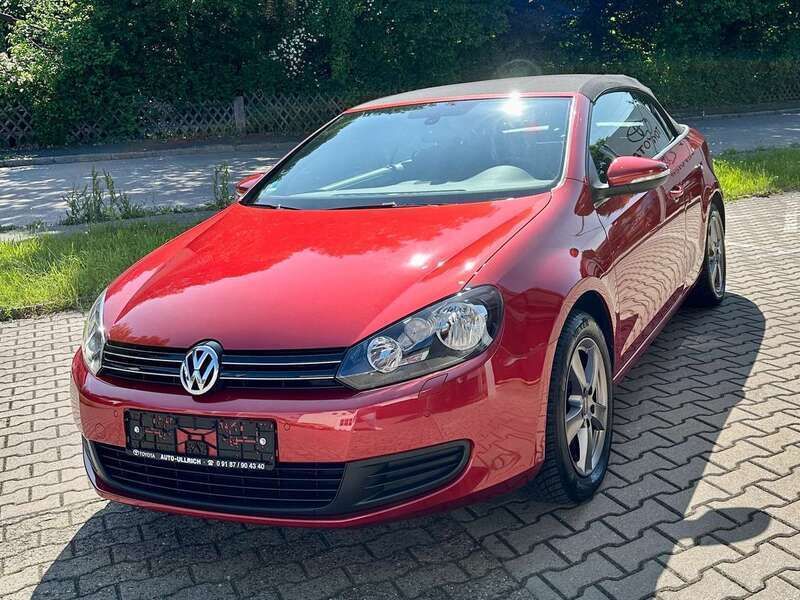 Sunset red metallic Gebraucht 2012 VW Golf Cabriolet Cabrio | 9.500 € (Fairer Preis) - Bild 1/4