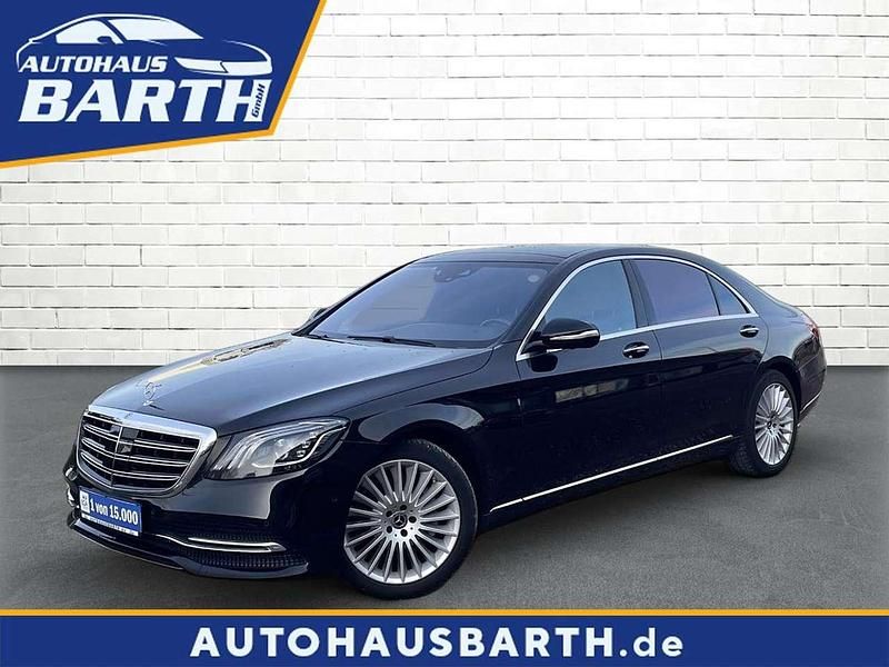 Obsidianschwarz metalliclack (metallic) Gebraucht 2018 Mercedes S450 Limousine | 44.890 € (Superpreis) - Bild 1/4