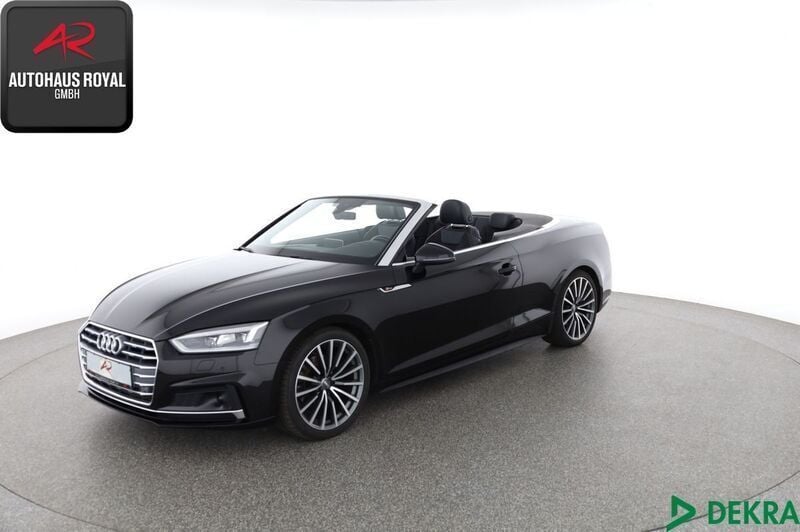 Schwarz (metallic) Gebraucht 2019 Audi A5 Cabriolet S-Line Cabrio | 32.480 € (Fairer Preis) - Bild 1/4