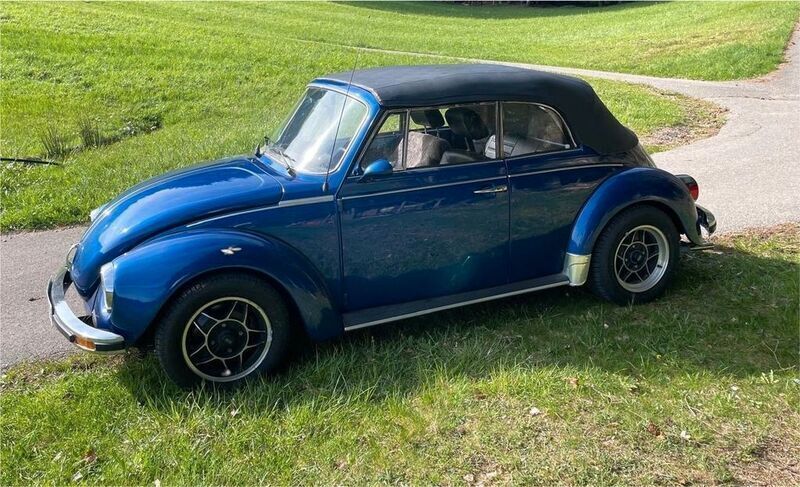 Blau Gebraucht 1977 VW Käfer Cabrio | 6.300 € - Bild 1/4