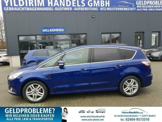 Gebraucht Ford S-MAX Titanium 150 PS (110 kW) 2016 Blau metallic Van / Kleinbus