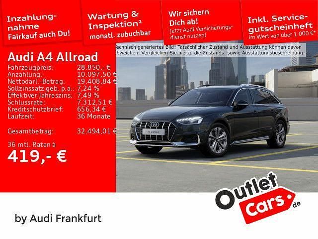 Mythosschwarz metallic Gebraucht 2022 Audi A4 Allroad Ambiente Kombi | 28.850 € (Guter Preis) - Bild 1/2