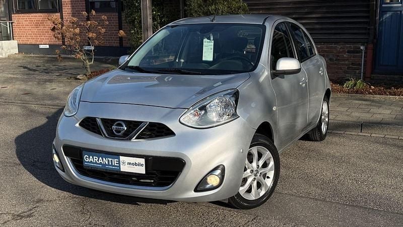 Silber Gebraucht 2014 Nissan Micra Acenta Kleinwagen | 4.590 € (Fairer Preis) - Bild 1/4