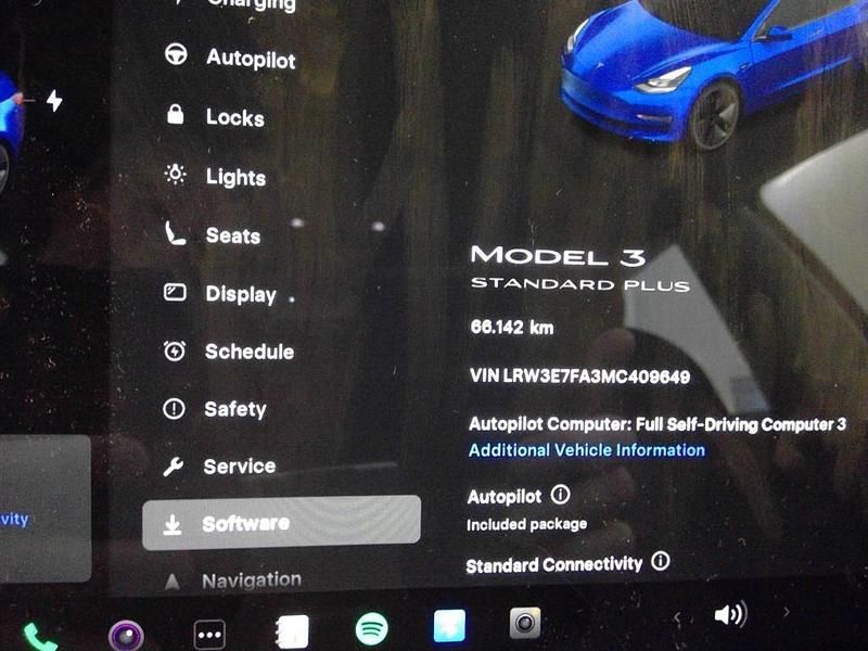 Brugt Tesla Model 3 Standard Range 225 kW (306 HK) 2021 Blå Sedan