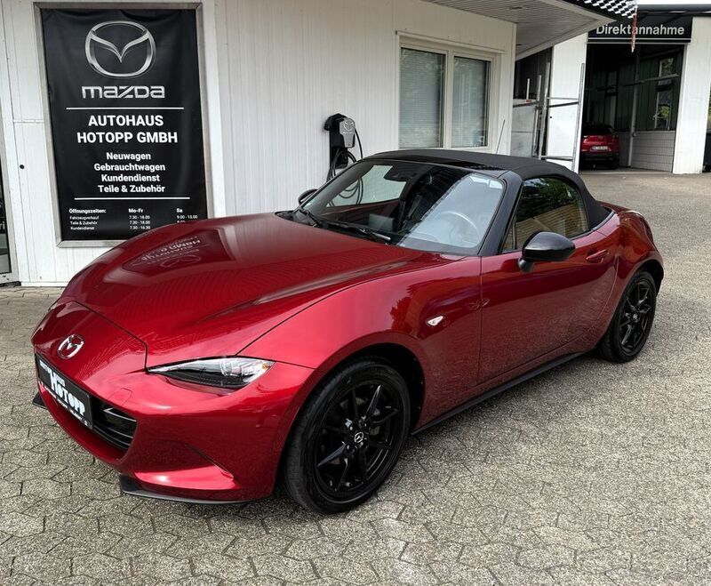 Rot Gebraucht 2021 Mazda MX5 Ad'Vantage Cabrio | 22.595 € (Fairer Preis) - Bild 1/4