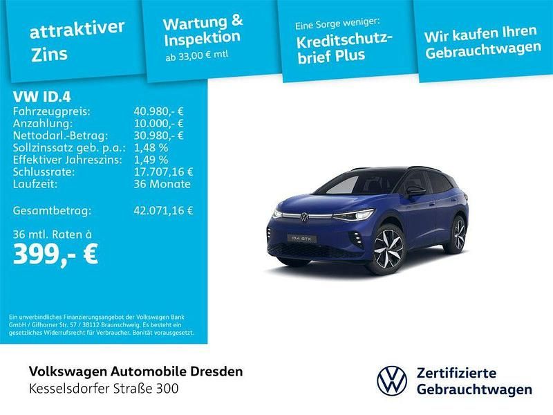 Blau Gebraucht 2025 VW ID.4 GTX SUV | 40.980 € (Superpreis) - Bild 1/4
