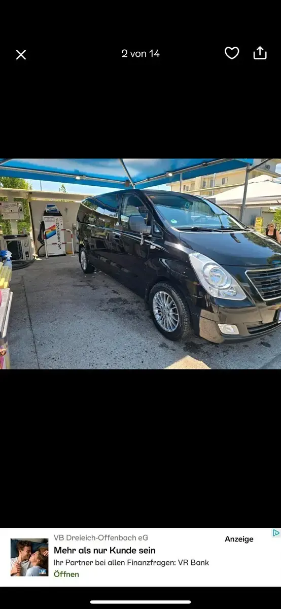 Gebraucht Hyundai H-1 170 PS (125 kW) 2016 Schwarz Van / Kleinbus