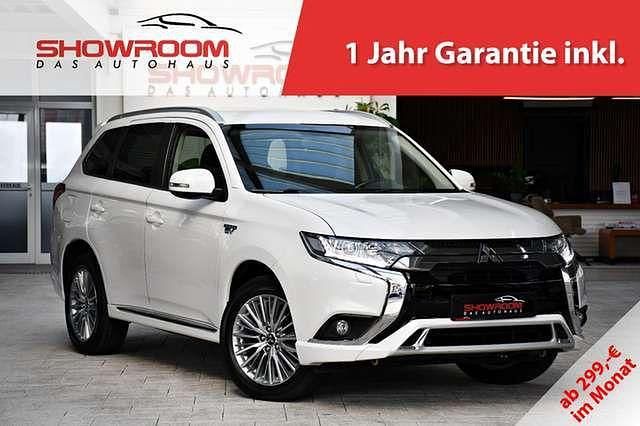 Weiß (diamond/silky white) Gebraucht 2019 Mitsubishi Outlander P-HEV SUV | 20.990 € (Fairer Preis) - Bild 1/4