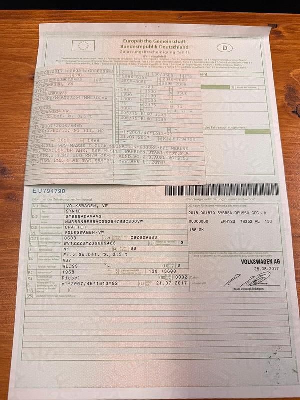Gebraucht VW Crafter 177 PS (130 kW) 2017 Weiß Van