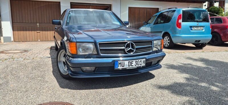 Blau Gebraucht 1983 Mercedes 500 Coupé | 17.999 € - Bild 1/4