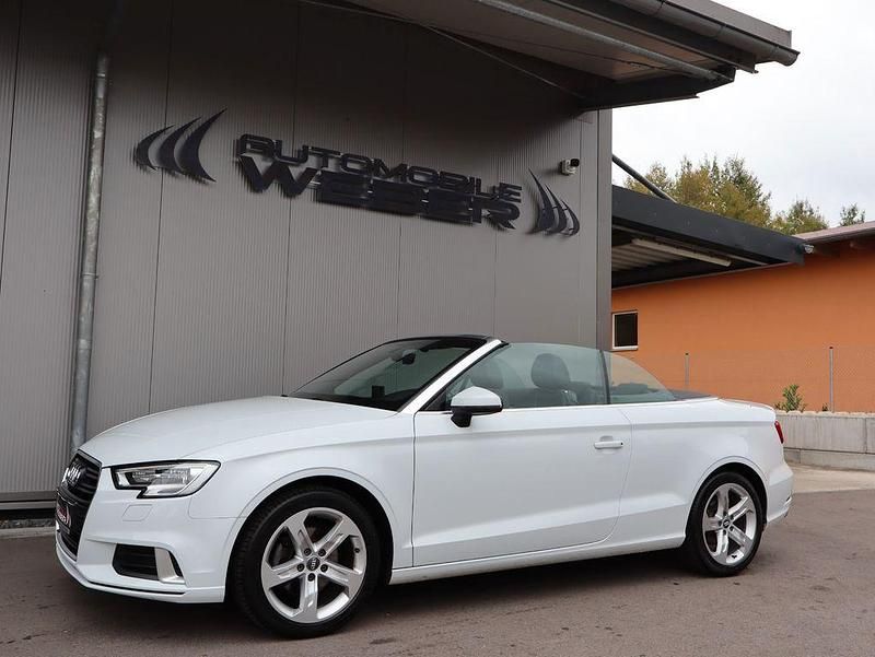 Gletscherweiß Gebraucht 2016 Audi A3 Cabriolet Sport Cabrio | 17.495 € (Fairer Preis) - Bild 1/4