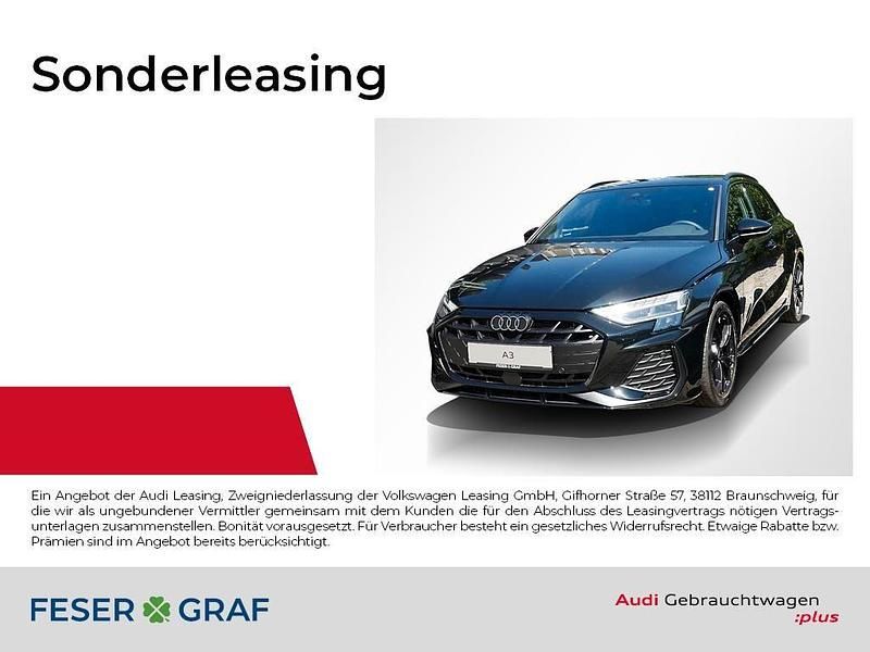 Mythosschwarz metallic Gebraucht 2025 Audi A3 Sportback Ambiente Limousine | 44.750 € - Bild 1/4