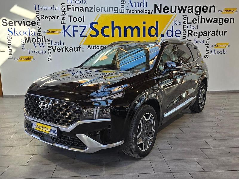 Schwarz Gebraucht 2021 Hyundai Santa Fe Signature SUV | 28.900 € (Superpreis) - Bild 1/4