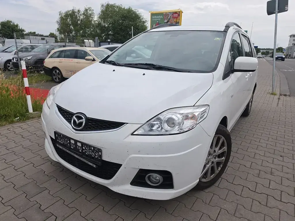 Gebraucht Mazda 5 Active 143 PS (105 kW) 2010 Weiß Van / Kleinbus