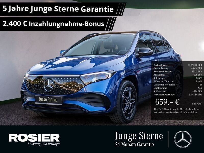 Blau / spektralblau Gebraucht 2024 Mercedes EQA350 Advanced Plus SUV | 46.189 € (Teuer) - Bild 1/4