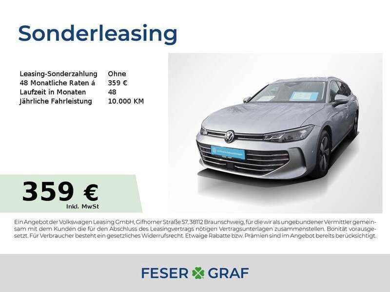 Oyster silver metallic Gebraucht 2024 VW Passat Business Kombi | 34.840 € (Guter Preis) - Bild 1/4