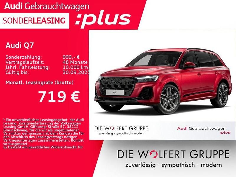 Chilirot metallic Gebraucht 2024 Audi Q7 S-Line SUV | 66.890 € (Superpreis) - Bild 1/4
