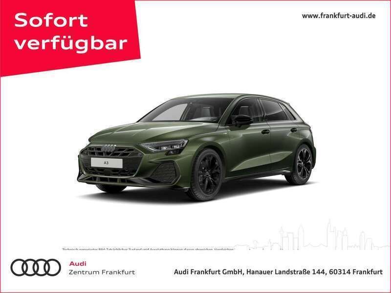 Distriktgrün metallic Neu 2025 Audi A3 S-Line Limousine | 42.980 € (Teuer) - Bild 1/4