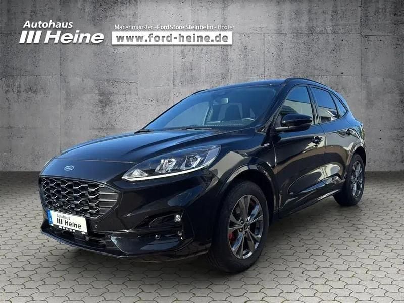 Obsidianschwarz metallic Gebraucht 2021 Ford Kuga ST-Line SUV | 25.790 € (Fairer Preis) - Bild 1/4