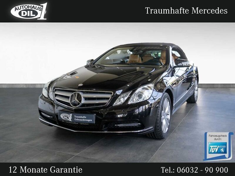 Schwarz (obsidianschwarz metalliclack) Gebraucht 2012 Mercedes E350 Cabrio | 19.850 € (Etwas zu teuer) - Bild 1/3