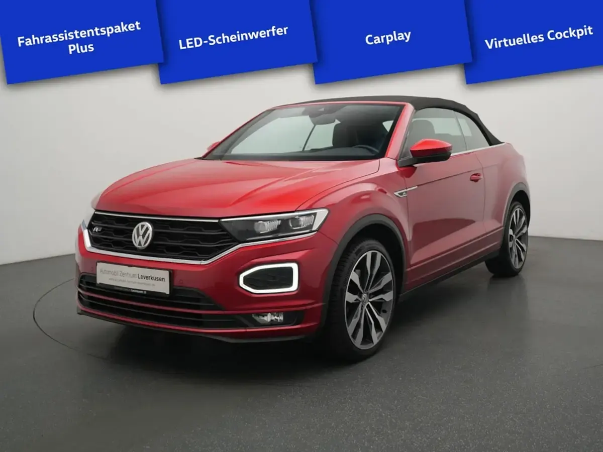 Gebraucht VW T-Roc Cabriolet R-line 150 PS (110 kW) 2020 Rot Cabrio
