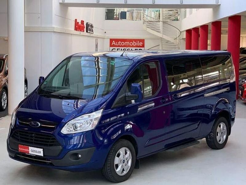 Blau Gebraucht 2016 Ford Tourneo Custom Titanium Van | 20.990 € (Superpreis) - Bild 1/4