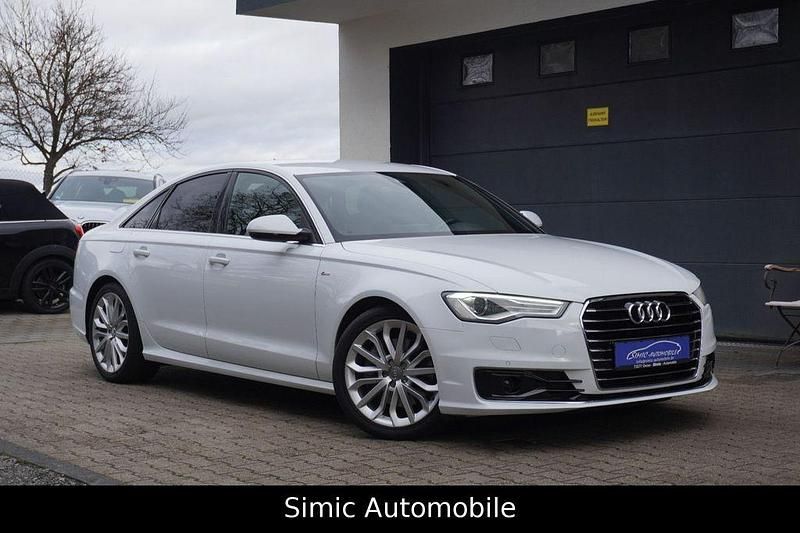 Gletscherweiß metallic Gebraucht 2015 Audi A6 S-Line Limousine | 14.999 € (Superpreis) - Bild 1/4