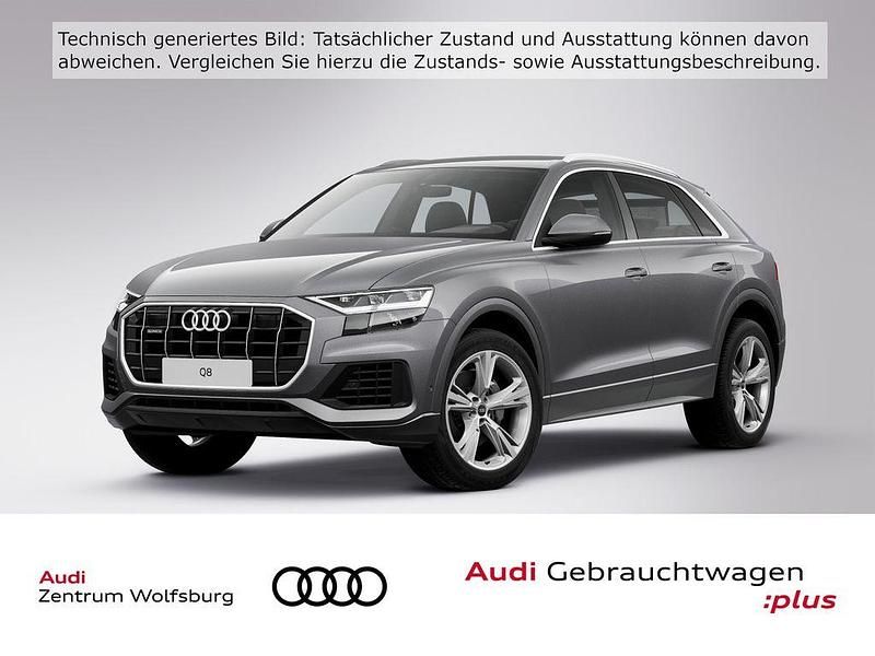 Samuraigrau metallic (metallic) Gebraucht 2021 Audi Q8 Ambiente SUV | 58.690 € (Guter Preis) - Bild 1/4