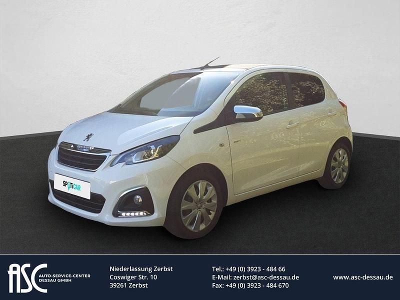 Weiß Gebraucht 2019 Peugeot 108 Style Kleinwagen | 8.444 € (Fairer Preis) - Bild 1/4