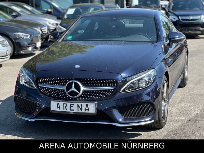 Blau Gebraucht 2016 Mercedes C180 AMG Coupé | 17.898 € (Guter Preis) - Bild 1/4