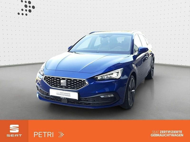 "mystery" blau Gebraucht 2021 Seat Leon Kombi | 20.460 € (Fairer Preis) - Bild 1/4