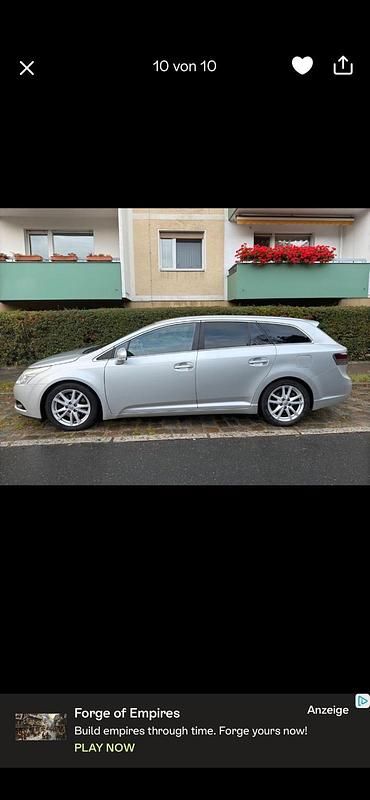 Gebraucht Toyota Avensis 150 PS (110 kW) 2010 Silber Kombi
