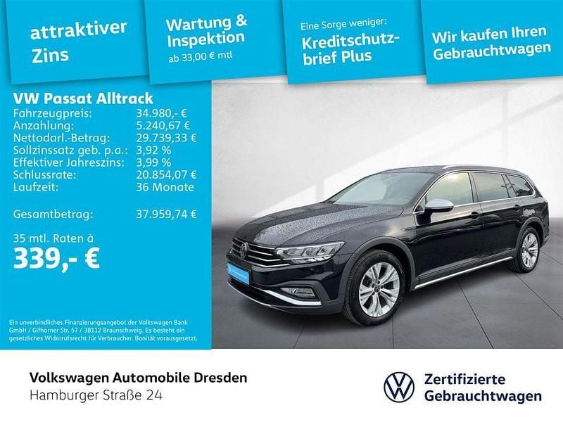 Gebraucht VW Passat Alltrack 200 PS (147 kW) 2024 Schwarz Kombi