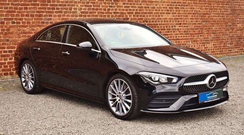 Schwarz Gebraucht 2019 Mercedes CLA220 AMG line Limousine | 21.500 € (Superpreis) - Bild 1/4