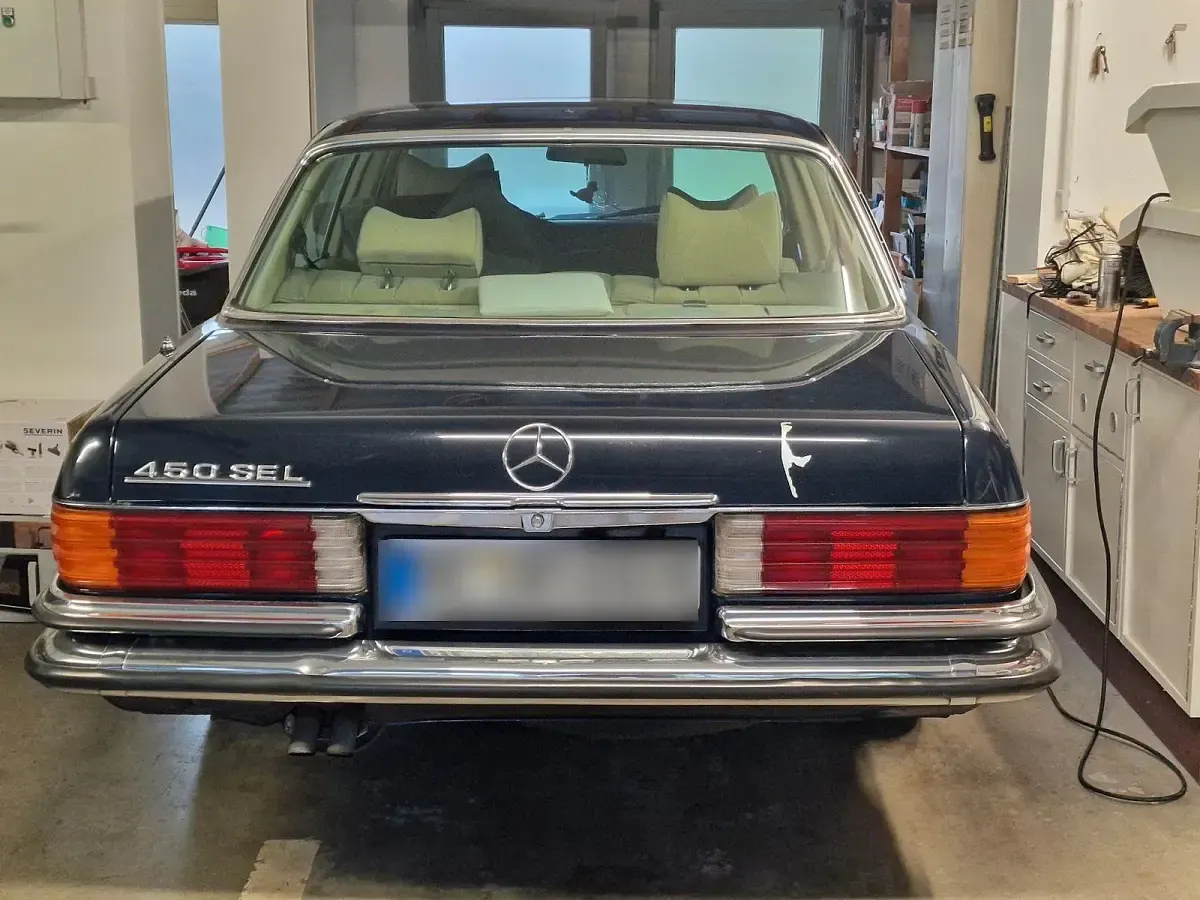 Gebraucht Mercedes 450 1977 Blau Limousine