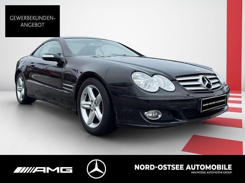 Gebraucht Mercedes SL350 272 PS (200 kW) 2007 Metalliclack obsidianschwarz Cabrio