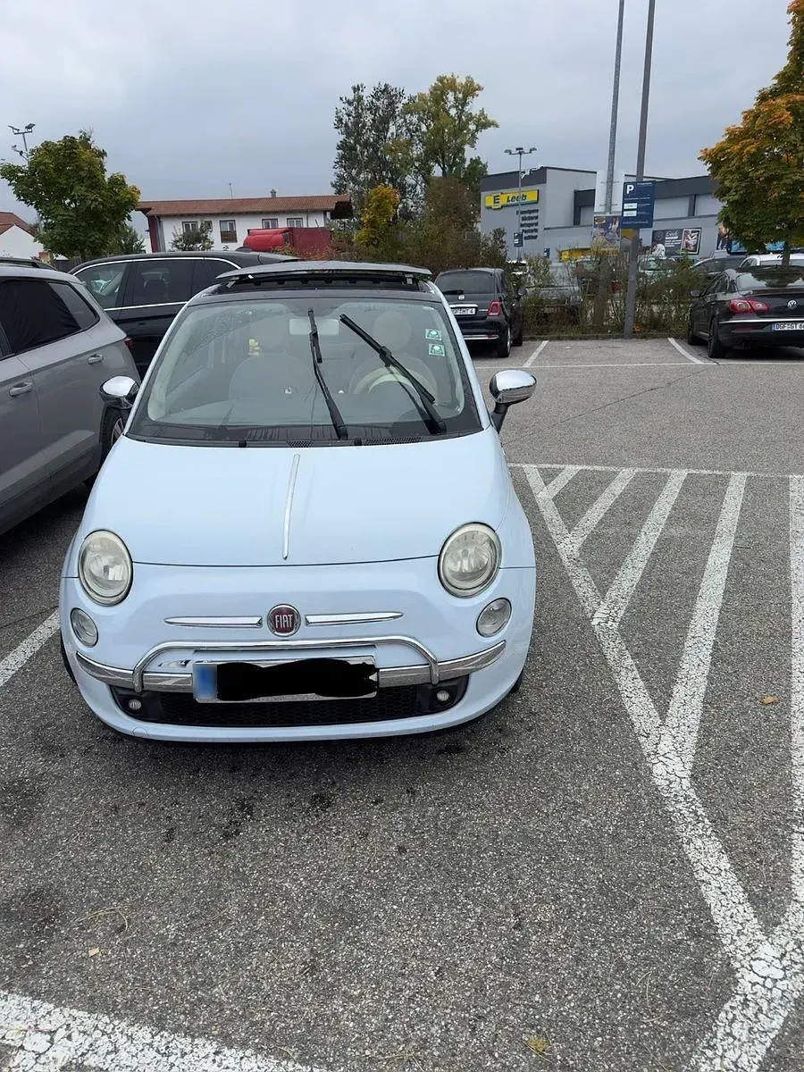 Gebraucht Fiat 500 Pop 71 PS (52 kW) 2009 Weiß Kleinwagen