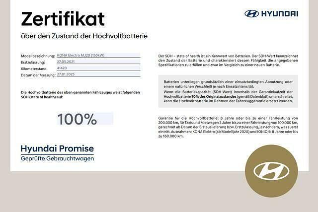 Gebraucht Hyundai Kona Style 150 kW (204 PS) 2021 Engine red SUV