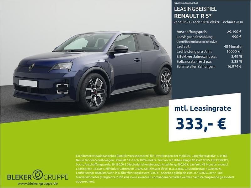 Blau Gebraucht 2025 Renault R5 Techno Kleinwagen | 29.190 € - Bild 1/3