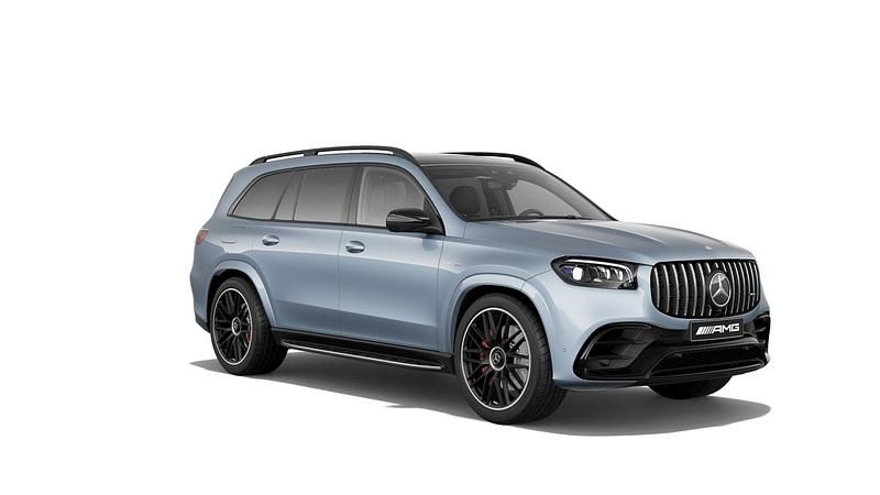 Manufaktur côte d'azur hellblau metallic Neu 2025 Mercedes GLS63 AMG AMG SUV | 216.720 € (Teuer) - Bild 1/4