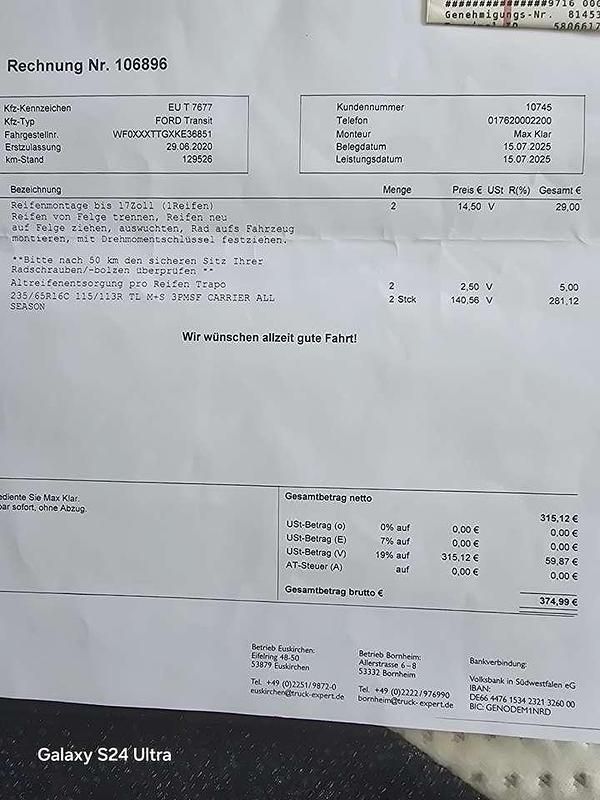 Gebraucht Ford Transit 131 PS (96 kW) 2020