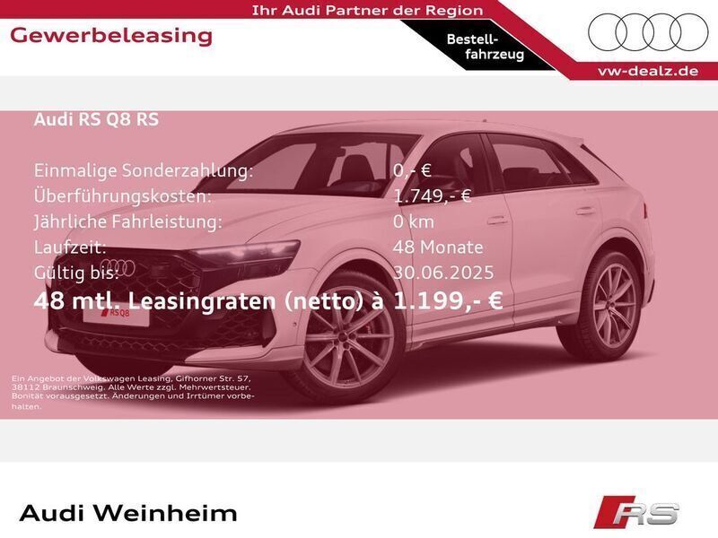 Weiß Neu 2025 Audi RS Q8 Sport SUV | 124.489 € - Bild 1/2