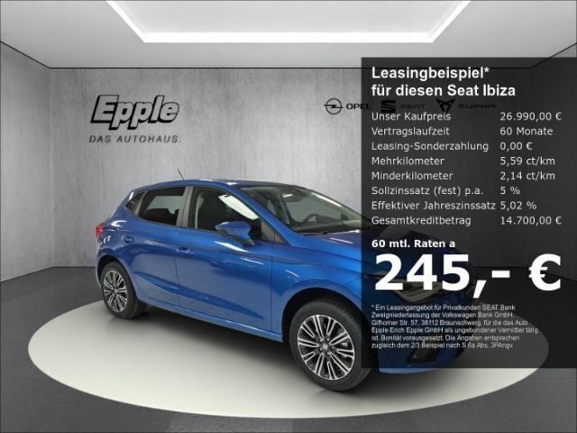 Schwarz Neu 2025 Seat Ibiza Style Limousine | 26.990 € (Etwas zu teuer) - Bild 1/4