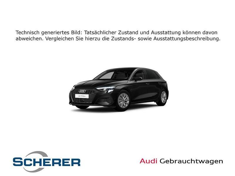 Mythosschwarz metallic (metallic) Gebraucht 2022 Audi A3 Sportback e-tron Advanced Kleinwagen | 23.890 € (Fairer Preis) - Bild 1/4