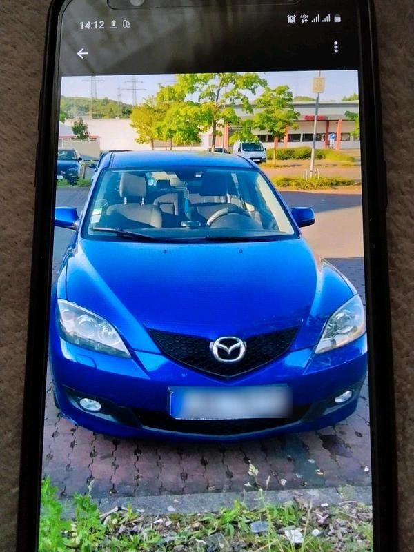 Blau Gebraucht 2008 Mazda 3 Limousine | 1.590 € (Guter Preis) - Bild 1/4