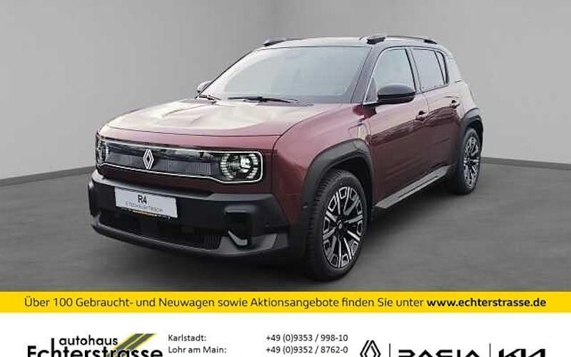 Karmesinrot / schwarz Gebraucht 2025 Renault 4 E-Tech Iconic SUV | 36.440 € (Fairer Preis) - Bild 1/4