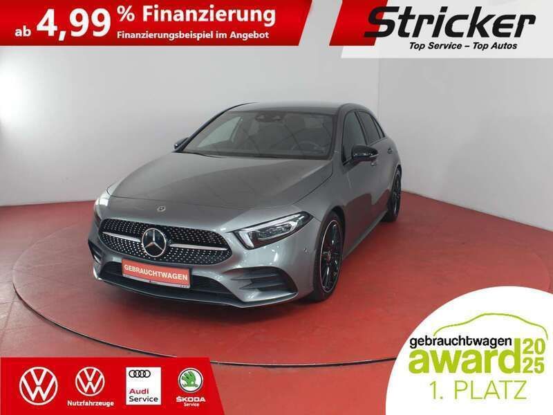 Mountaingrau Gebraucht 2019 Mercedes A250 AMG line Limousine | 25.950 € (Guter Preis) - Bild 1/4