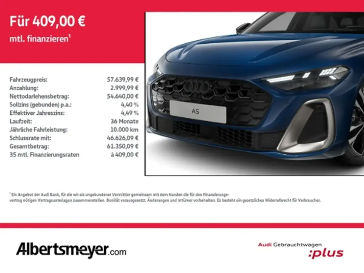 Gebraucht Audi A5 Edition .1 367 PS (269 kW) 2025 Blau Kombi