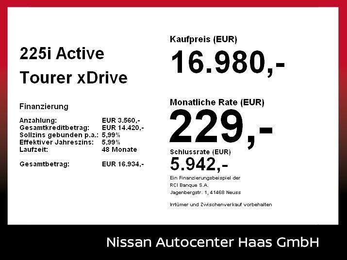 Gebraucht BMW 225 Active Tourer Luxury Line 231 PS (169 kW) 2017 Black sapphire metallic Van / Kleinbus